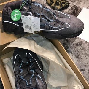 The adidas Yeezy 500 Utility Black Size: 14.
